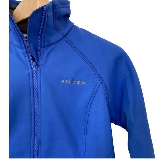 Columbia soft shell fleece lined jacket blue S - Picture 2 of 8